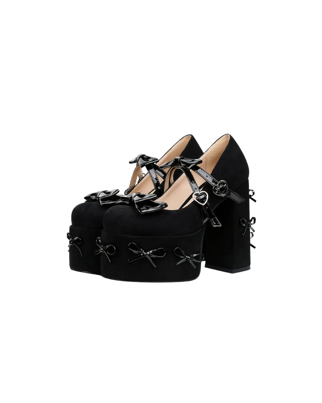 Twin Heartstruck Platform Heels